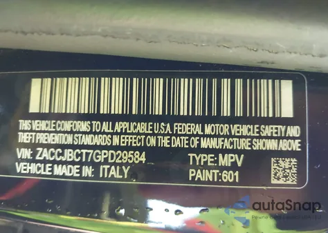 2016 Jeep Renegade Trailhawk z USA, uszkodzony, nr VIN ZACCJBCT7GPD29584